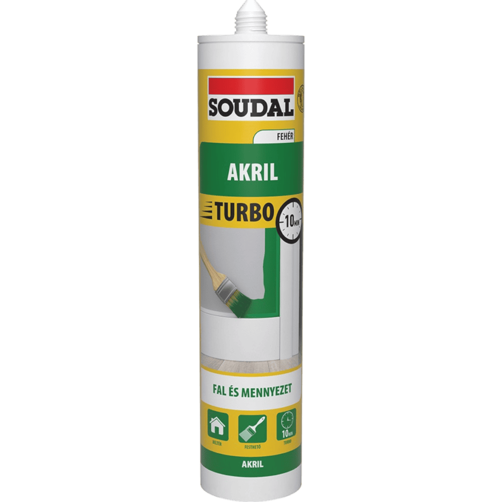 Soudal Turbo akril tömítő 280 ml fehér