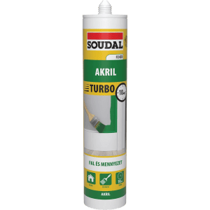Soudal Turbo akril tömítő 280 ml fehér