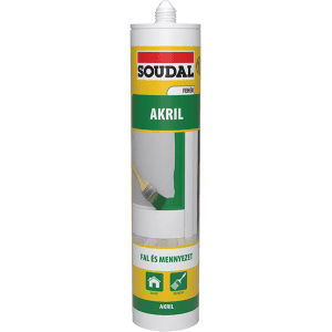 Soudal festhető akril tömítő 280 ml fehér