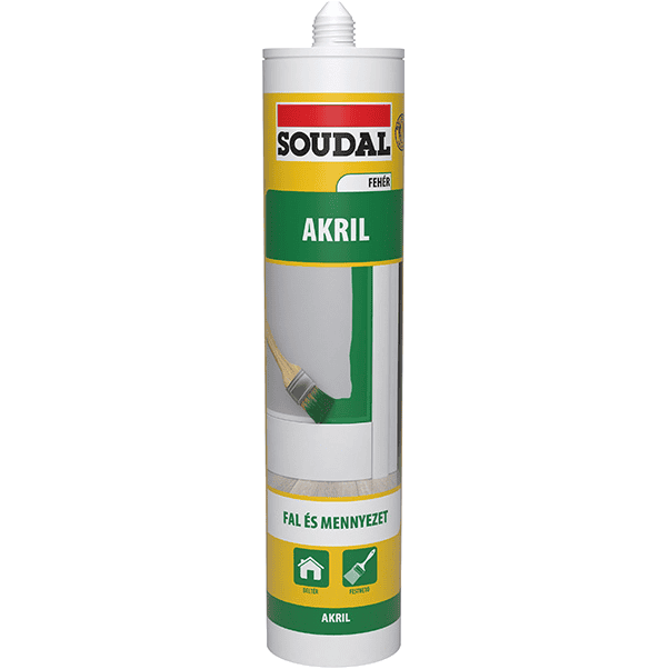 Soudal festhető akril tömítő 280 ml fehér Soudal festhető akril tömítő 280 ml fehér